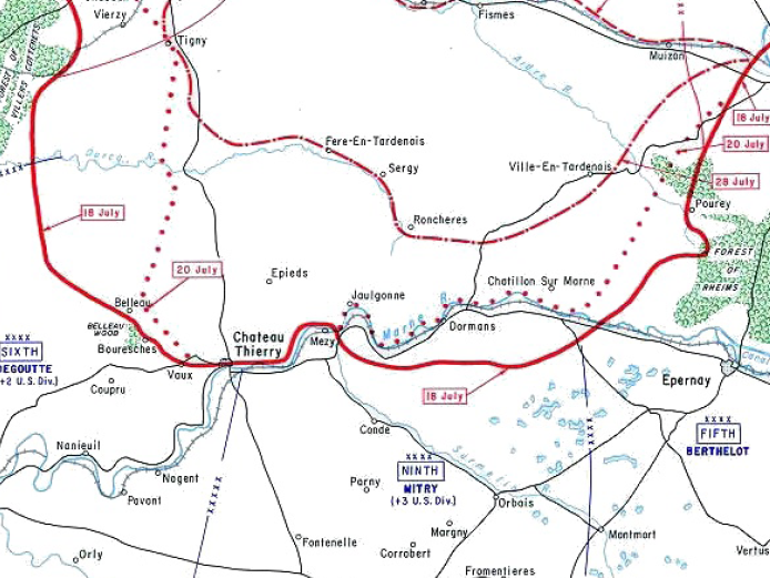 Battle Of Belleau Wood Map - bmp-fisticuffs