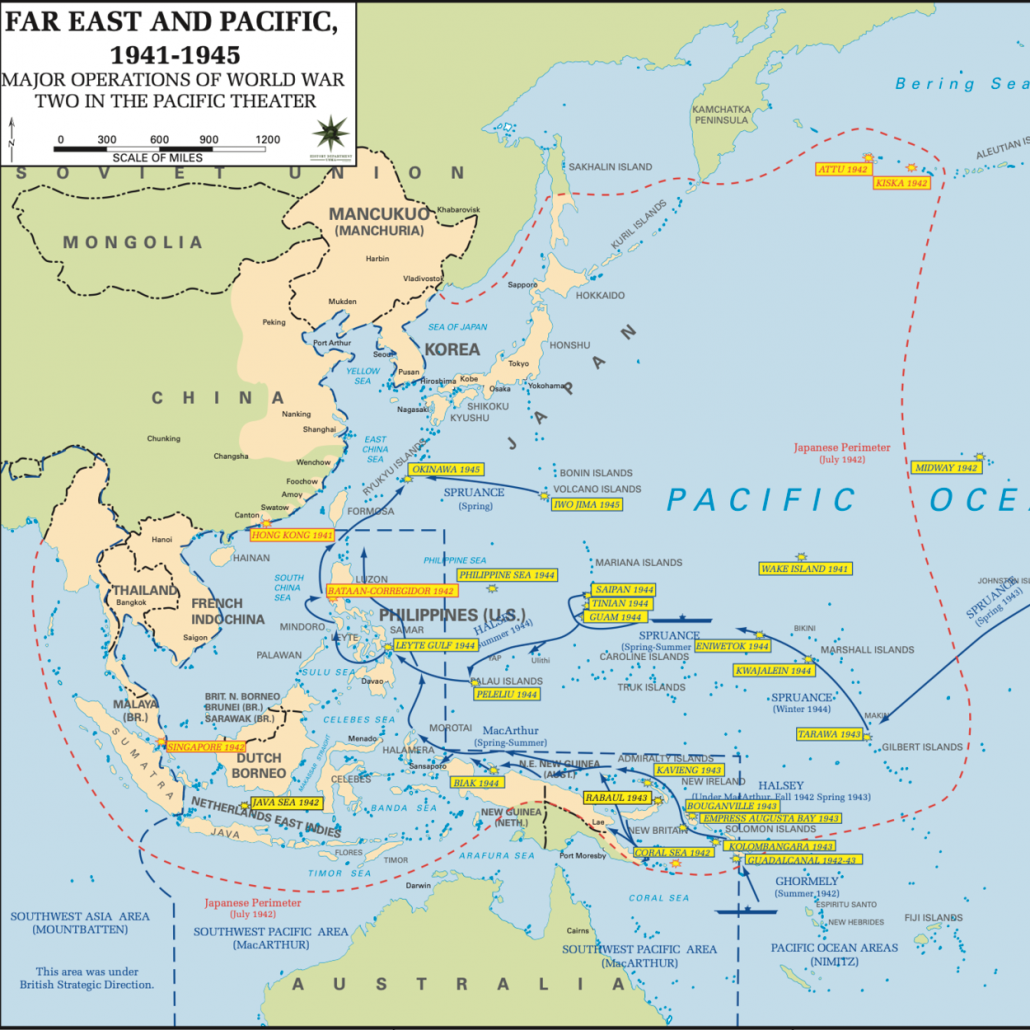 Defense Of Iwo Jima Map