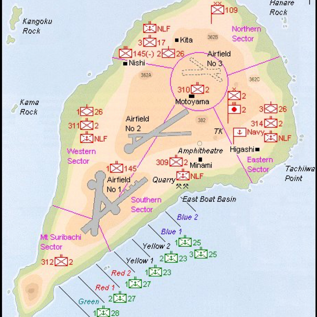 Iwo Jima Map Battle Of Iwo Jima Iwo Jima Wwii Maps | Sexiz Pix
