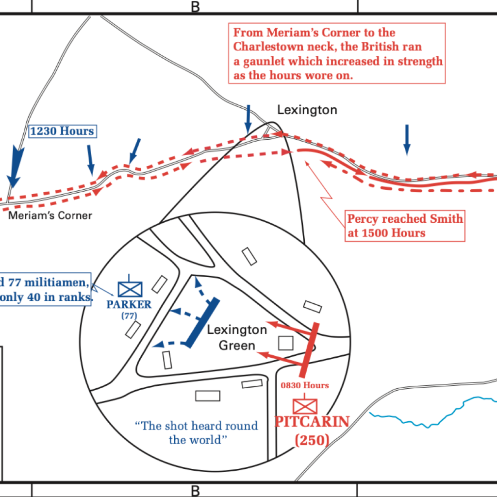 All 101+ Images Maps Of The Battle Of Lexington And Concord Updated